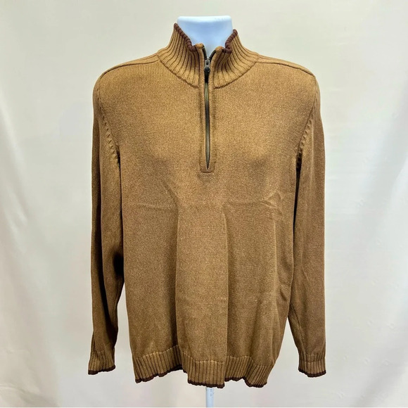 COLUMBIA Men’s mock neck 1/2 zip pullover sweater size M. - Picture 1 of 14